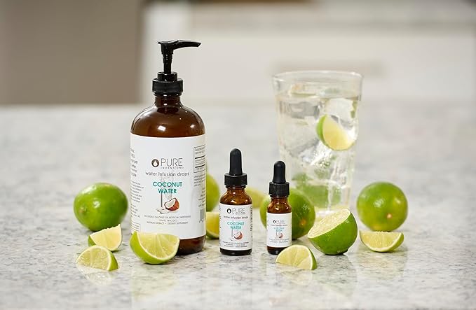 Pure Inventions Coconut Water - Water Infusion Drops - No Sugar, Calories, or Artificial Sweeteners - 500 servings - 16oz Bottle