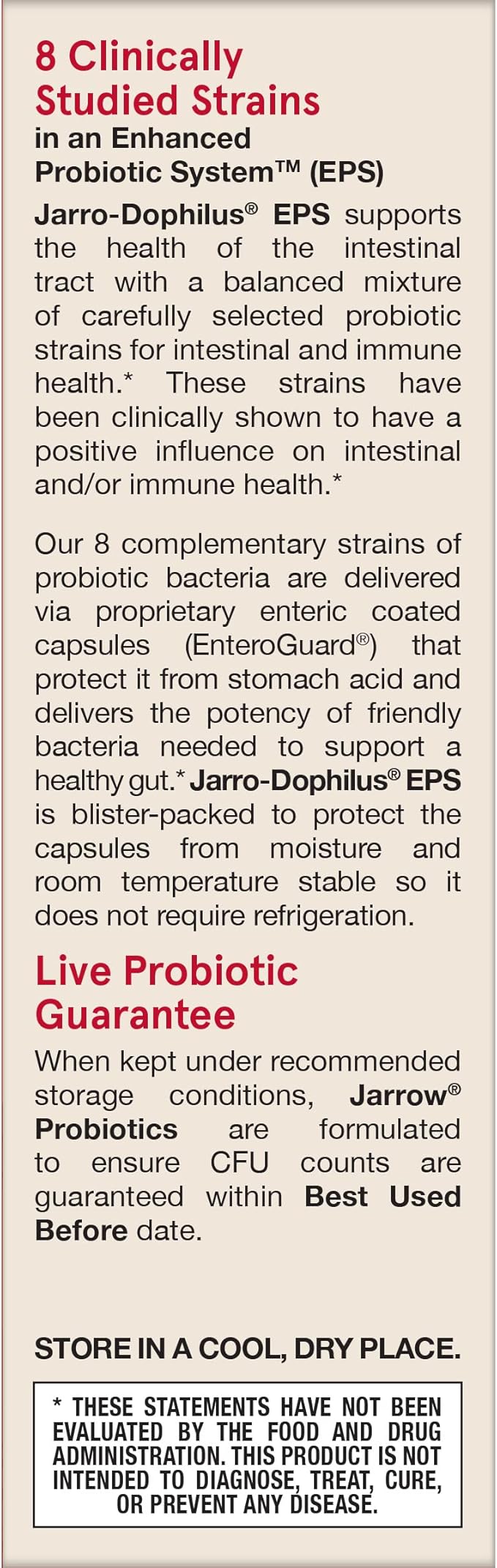 Jarrow Formulas Probiotics for Women and Men Digestive Health - Probiotic Nutritional Supplements, Gut Health, 25 Billion CFU, 30 Capsules, 30 Day Supply