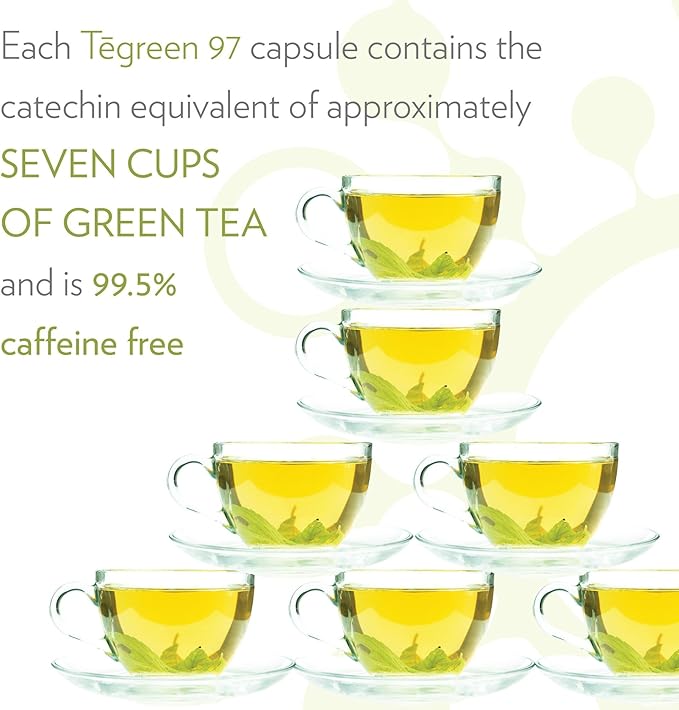 Nu Skin Pharmanex Tēgreen 97 | 30ct | Premium Green Tea Extract Capsules, Powerful Antioxidant & Metabolic Booster with Digestive Enzymes, Essential for a Healthy Lifestyle
