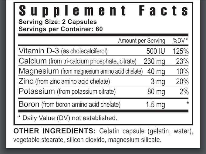 Youngevity Ultimate Cal - Calcium Magnesium Bone Health Supplement with D-3, Zinc, Potassium, Boron - Highly Absorbable - Immune and Joint & Ligament Support - 120 Capsules (Pack of 4)