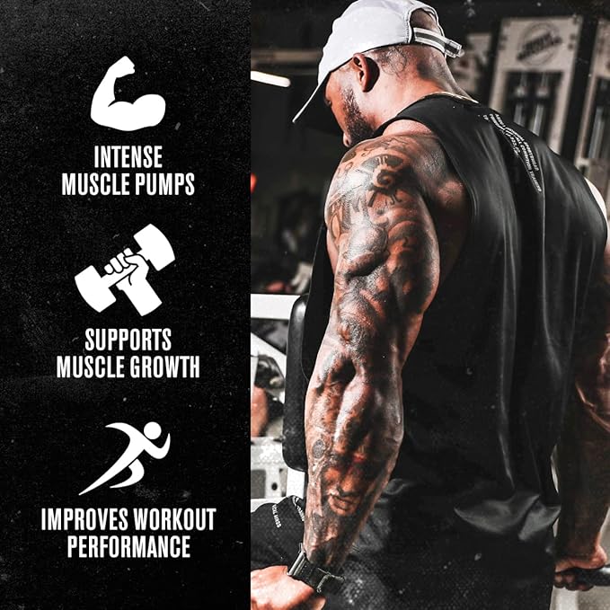 Jacked Factory Nitrosurge Shred Thermogenic Pre-Workout in Black Cherry & N.O. XT Nitric Oxide Booster for Men & Women