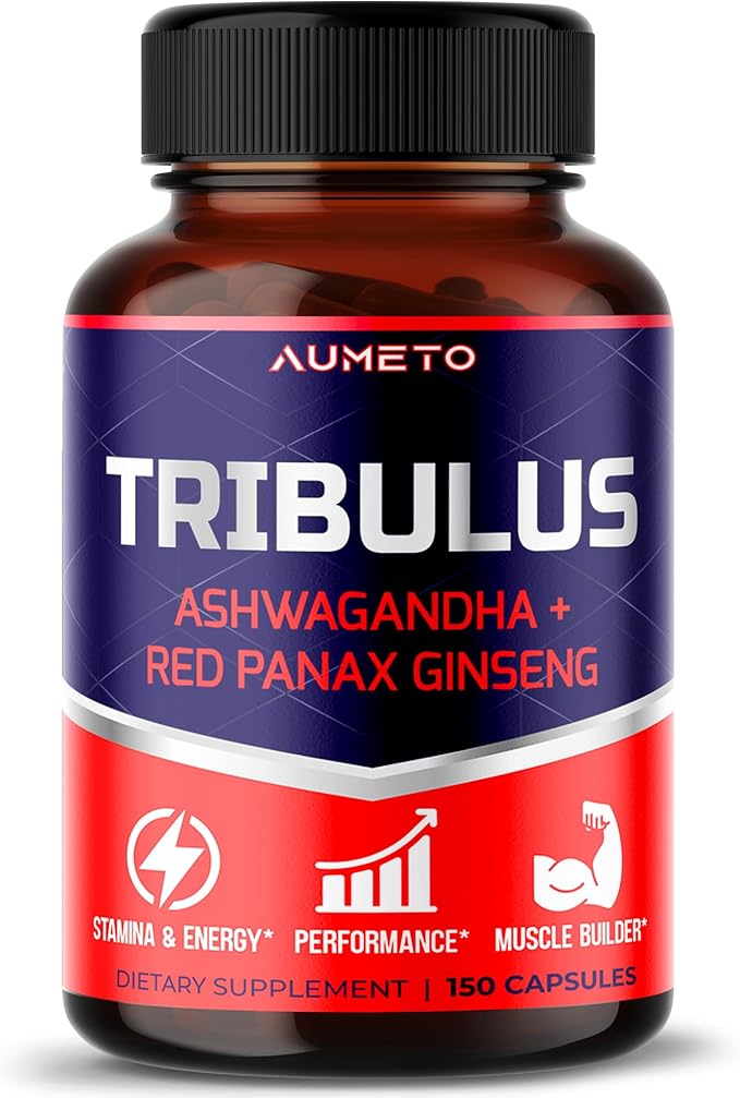 Tribulus Terrestris 98% Saponins - Enhanced 12-in-1 Formula with Yohimbine, Red Panax Ginseng, Ashwagandha for Boosting Energy, Stamina & Endurance* - Made in The USA