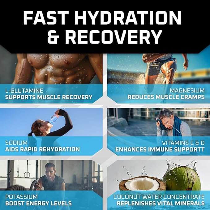 New Age Performance Hydration Packets, Electrolytes Powder, Liquid Enhancer for Dehydration Relief, L-Glutamine Amino Acids for Muscle Workout Recovery, Sugar Free & 0 Calorie, 16 Packets (Variety)