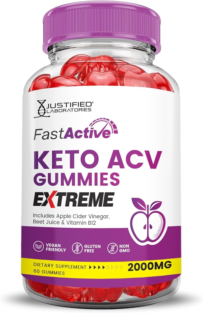 (10 Pack) Fast Active Keto ACV Gummies Extreme 2000MG Fastactive Keto Gummies Apple Cider Vinegar Formulated with Pomegranate Beet Juice Powder B12 Vegan Non GMO 600 Gummys