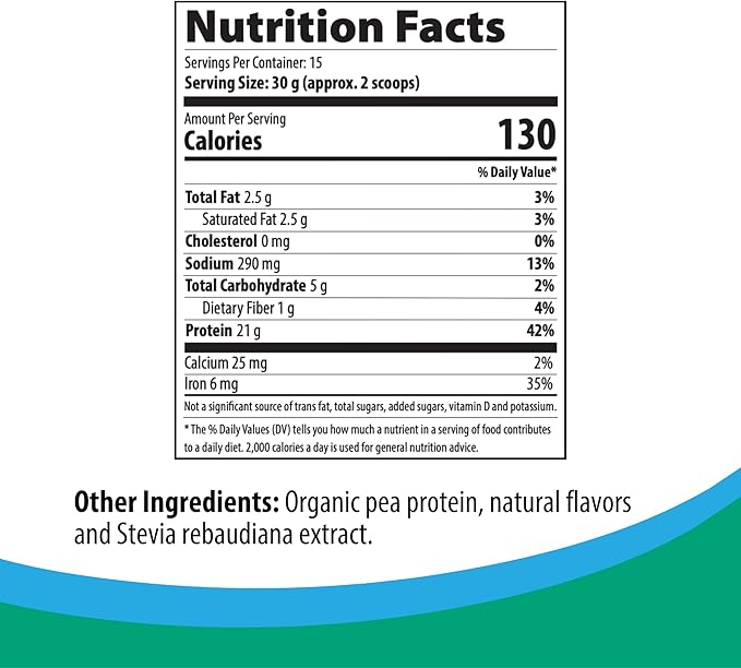 Rootcology by Dr. Izabella Wentz | Organic Pea Protein | USDA Certified Organic Pea Protein with 20g Plant Protein per Serving | Natural Vanilla Flavor | 454g / 15 Servings