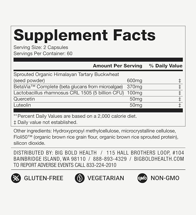 Microbiome Rejuvenate™ - 2 Month Supply - is Powered with Sprouted Himalayan Tartary Buckwheat, Combining prebiotics, probiotics, and phytonutrients to Help with Gut Health and Immune Resilience..