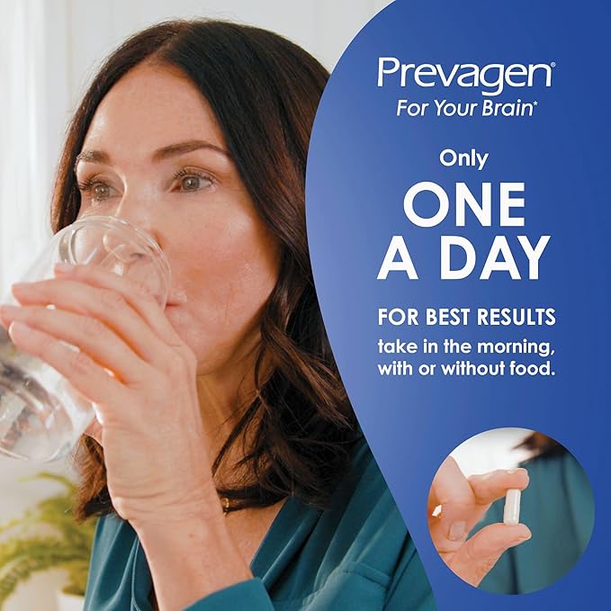 Prevagen Regular Strength 10mg, 60 Capsules |2 Pack| with Apoaequorin & Vitamin D with Attractive and Stackable Storage Box