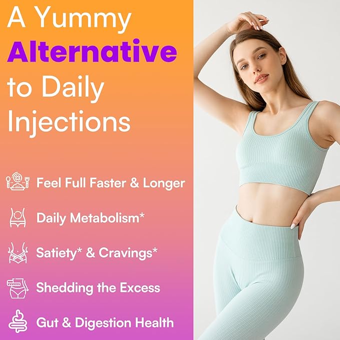 GLP-1 Supplement for Women & Men, Natural GLP-1 Support, 5X Targeted Formula, GLP1 with Akkermansia Probiotic & Berberine, for Digestion & Gut, Immune, Energy, Zero-Sugar, Yuzu Flavor - 90 Gummies