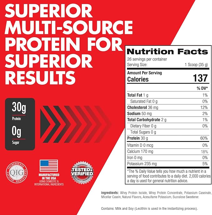 Max Muscle Maxpro Elite Whey Protein Powder | 30g Protein | 0g Sugar | 6.6g BCAAs | Micellar Casein Cold Filtered Whey Isolate Protein | Promotes Muscle Growth & Recovery (Blueberry, 2lb)