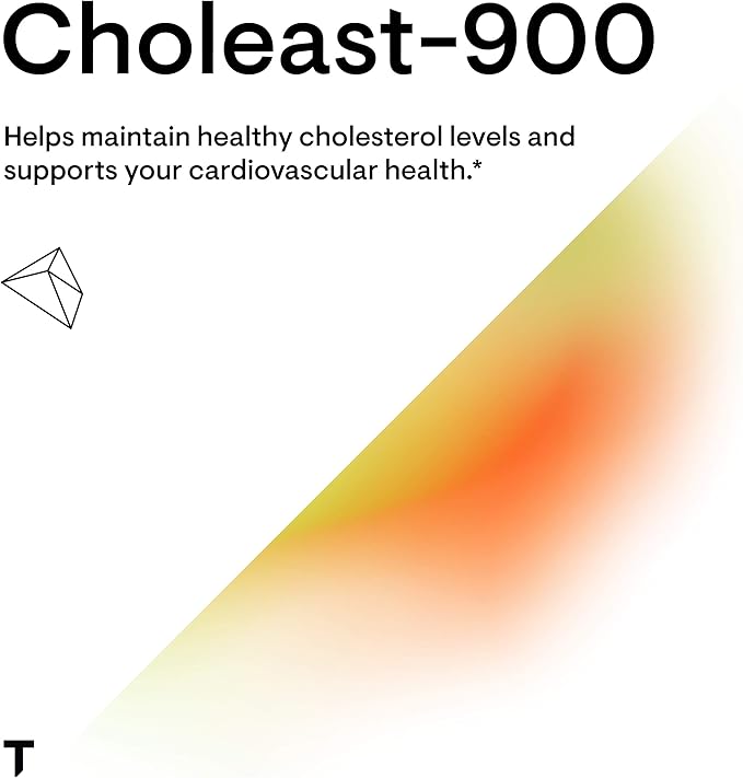 THORNE Choleast-900-900mg Red Yeast Rice Extract - Gluten-Free Supplement Supports Healthy Cholesterol Levels Already in a Normal Range, Heart & Blood Pressure* - 120 Capsules