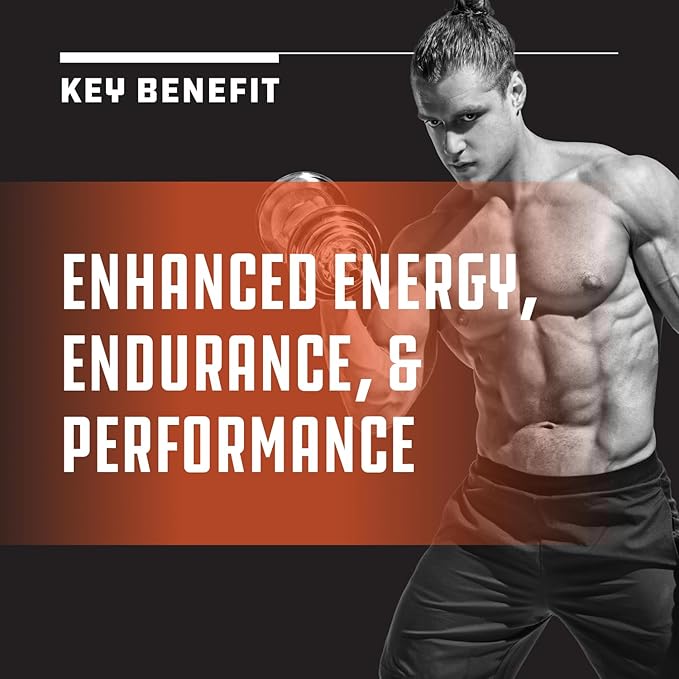 Testosterone Supplement for Men - Testosterone Booster for Men with Horny Goat Weed, Maca Root, Tongkat Ali & Tribulus Terrestris - Energy Support, Performance Enhancer, Muscles Building - 60 Capsules