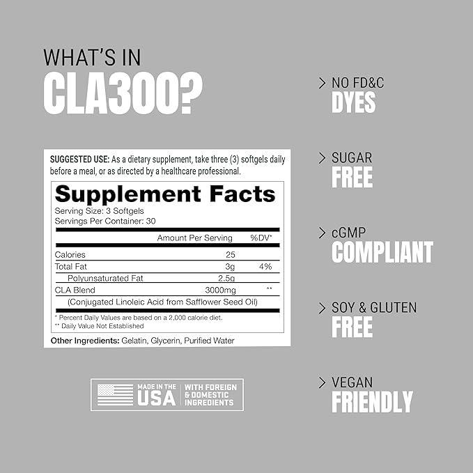 ProSupps® CLA 3000 Lean Body Composition Support, 90 Softgels