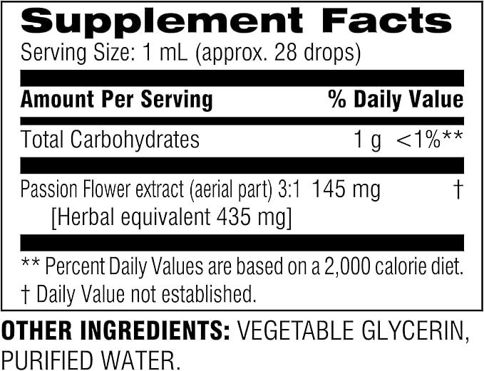 Botanic Choice Passion Flower Liquid Extract - Alcohol-Free Herbal Supplement, Traditional Support for Relaxation - 1 Fl. Oz