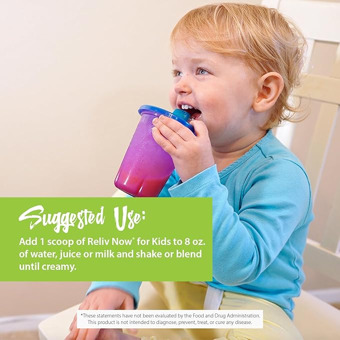 RELIV Now for Kids Vanilla - Nutritional Shake with Essential Vitamins, Minerals, Carbohydrates & Protein for Lasting Energy, 15 Servings