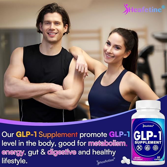 GLP-1 Supplement Support, with Naturally GLP1 Supplement Probiotic for Women & Men, Hops & Green Tea Extract, GLP 1 Supplements for Gut, Energy, GLP-1 Levels & Overall Health - 120 Capsules
