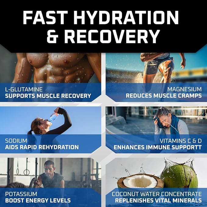 New Age Performance Hydration Packets, Electrolytes Powder Liquid Enhancer for Dehydration Relief, L-Glutamine Amino Acids for Muscle Workout Recovery, Sugar Free & 0 Calorie, 16 Pack (Blue Raspberry)