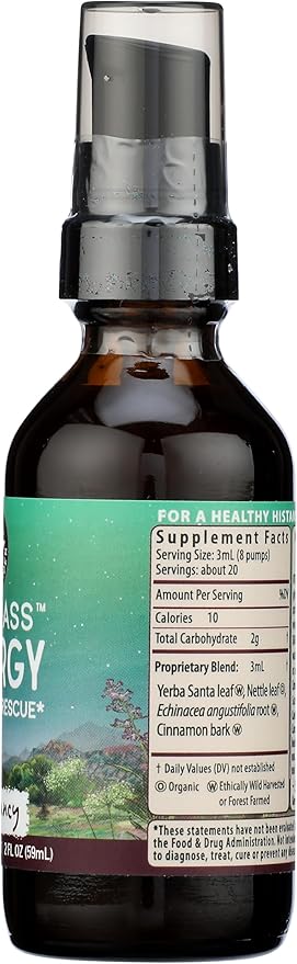 WishGarden Herbs Kick-Ass Allergy for Pregnancy - Plant-Based Herbal Allergy Supplement w/Nettle Leaf, Echinacea & Yerba Santa, Safely Supports Healthy Histamine Response to Seasonal Irritants, 2oz