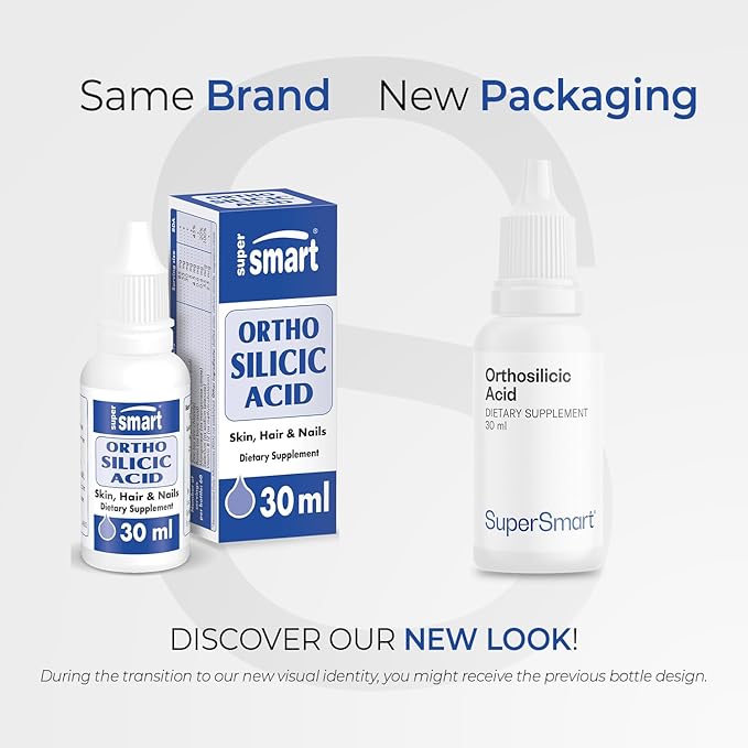 Supersmart - Orthosilicic Acid (Advanced Formula) - Silicon Supplement - with MSM, Choline, Carnitine, Boron, Minerals | Non-GMO & Gluten Free - 30 ml