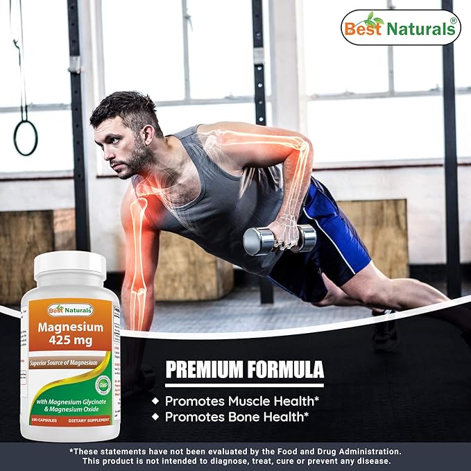Best Naturals BCAA 3200 mg & Magnesium Glycinate 425 mg