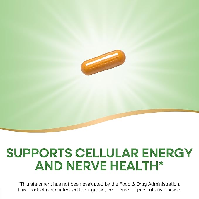Nature's Way B-50 Complex, Supports Cellular Energy & Nerve Health*, 8 B-Vitamins, With Folic Acid, Biotin, Niacin & More, Gluten Free, 100 Capsules (Packaging May Vary)