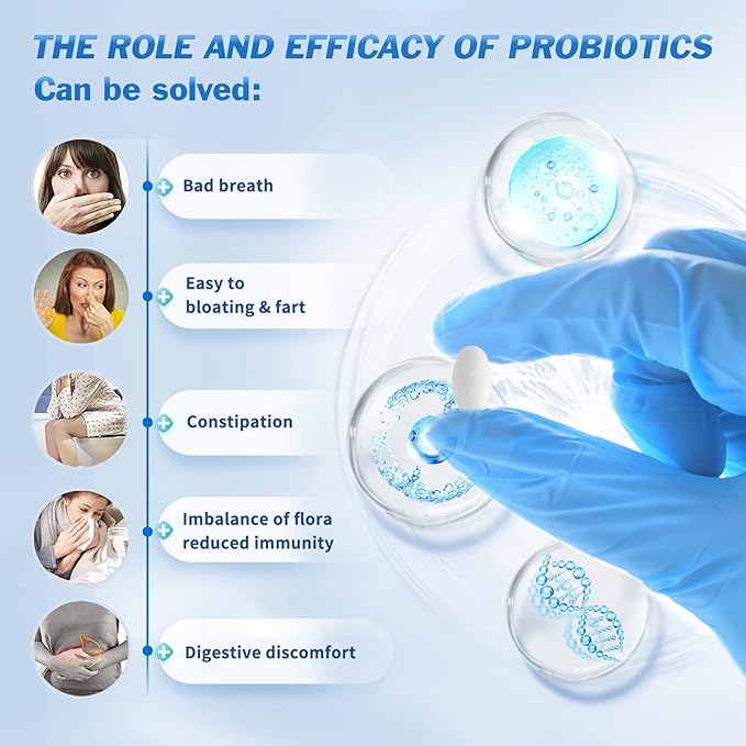 Probiotics 90 Billion CFUs 18 Strains,with 3 Organic Prebiotics & Vitamin C,Nutritional Supplement for Women,Men & Kids,Support Metabolism,Immunity and Digestive Health,Non-GMO, 90 Tablets