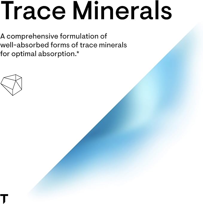THORNE Trace Minerals - Dietary Supplement with Zinc, Boron & Selenium - Chelated Forms - Comprehensive Formula - 90 Capsules