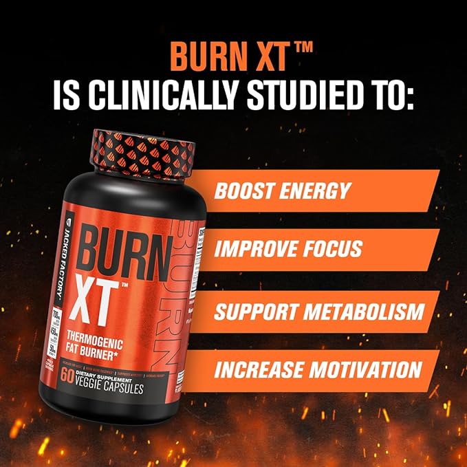 Jacked Factory Androsurge Estrogen Blocker for Men + Primasurge Testosterone Booster for Men + Burn XT Burn-XT Thermogenic Fat Burner - Appetite Suppressant for Weight Loss