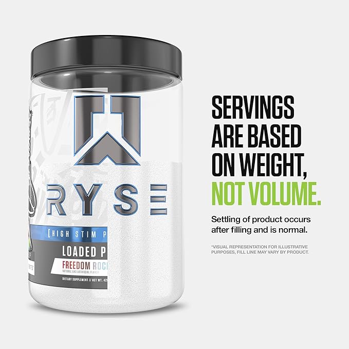 Ryse Loaded Pre Workout Powder - Sour Punch Green Apple - Daily Pre-Workout for Men & Women with 390mg Caffeine, Beta Alanine, and Citrulline for Pump, Focus, and Energy - 30 Servings