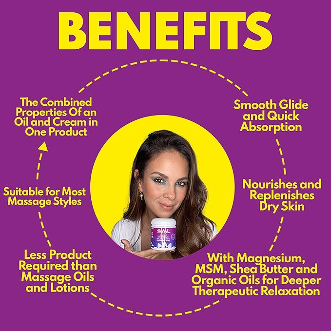 VAL Pure Zechstein Magnesium Cream with MSM and Organic Oils | Effortless Glide, Non-Greasy | | Magnesium Chloride Supplement Sourced from Zechstein Seabed | Whole Body Massage Cream | 8oz