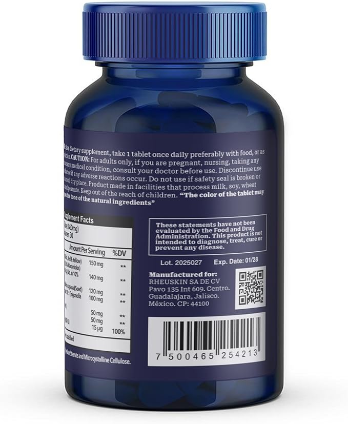 Vitality Supplement for Men – Maca Root, Korean Red Ginseng Rg3, Guarana, L-Arginine, Fenugreek – Energy, Stamina & Performance Booster – 30 Caplets, 860mg