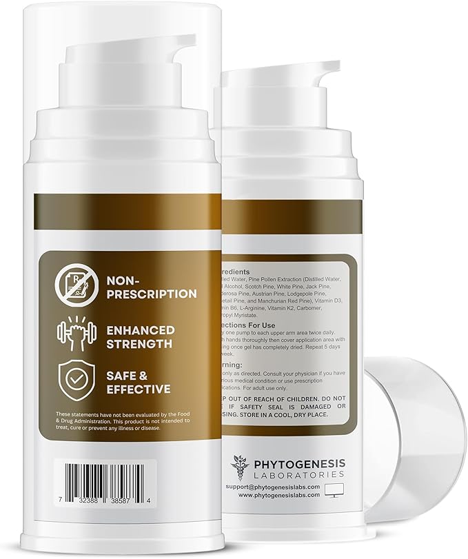 Enhanced Formula – Low T Support Gel – T Booster for Men – Muscle Recovery, Energy Booster, Healthy Aging – Now with Vitamins D3, K2, B6 and L-Arginine