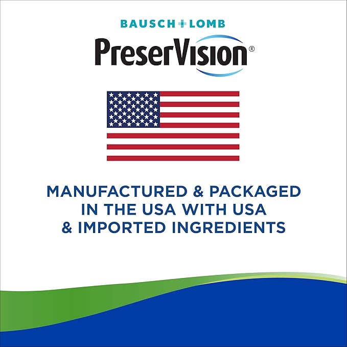 PreserVision AREDS 2 Eye Vitamins for Macular Support with CoQ10 for Heart Health, Lutein and Zeaxanthin Supplement with Vitamin C & E, Zinc, and Copper for Vision & Ocular Health, 80 Softgels