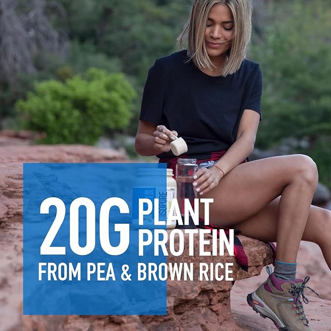 Isopure Plant-Based Protein Powder, Lactose Free, Gluten Free, With Iron, Vanilla, 20g Plant Protein Per Serving, 1.23 Lbs, 20 Servings