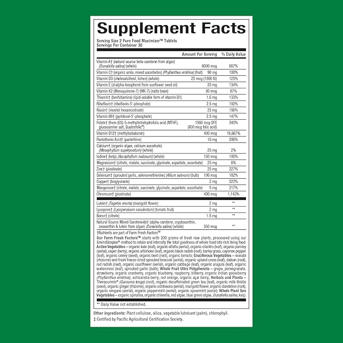Natural Factors, Men's Multivitamin & Mineral, 1 Serving Contains Nutrition Equivalent to ½ lb of Veggies, 60 Tablets