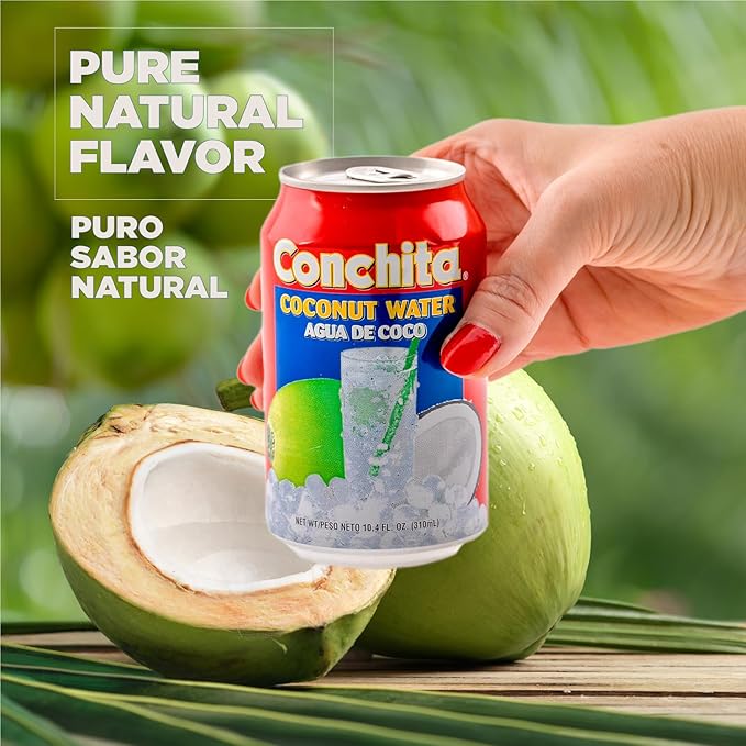 Conchita Coconut Water - Refreshing Tropical Drink - 10.4 oz (Pack of 24)