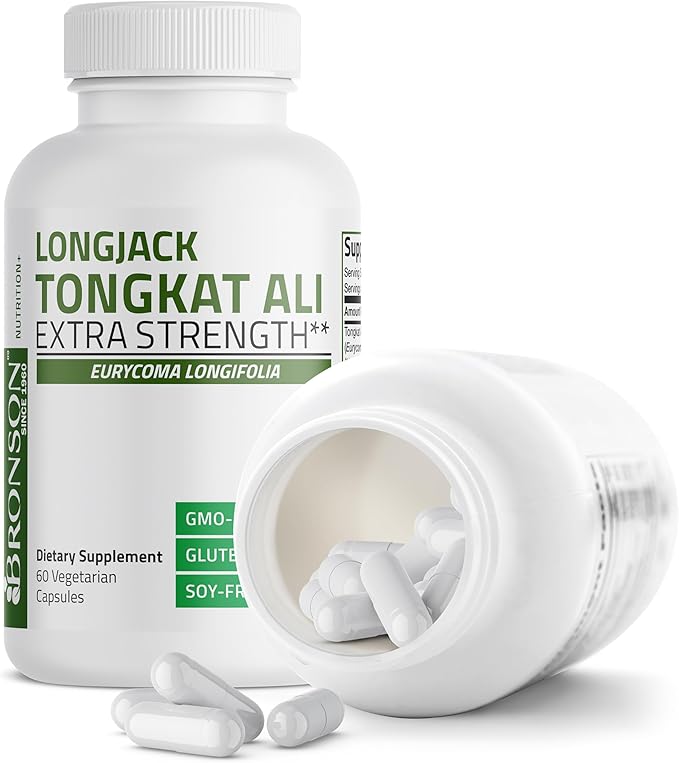 Bronson Longjack Tongkat Ali Extra Strength, 60 Vegetarian Capsules
