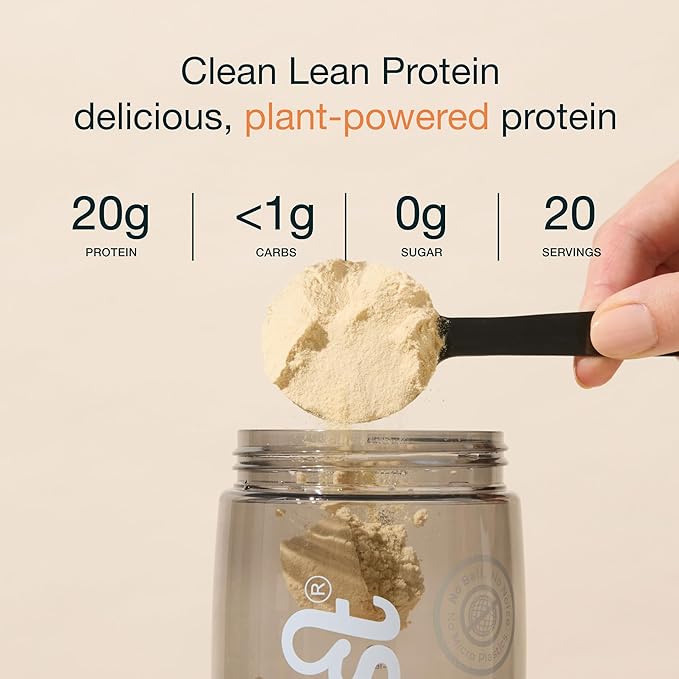 Nuzest - Pea Protein Powder - Clean Lean Protein, Premium Vegan Plant Based, Dairy Free, Gluten Free, GMO Free, Naturally Sweetened Protein Shake, Smooth Vanilla, 20 Servings, 1.1 lb