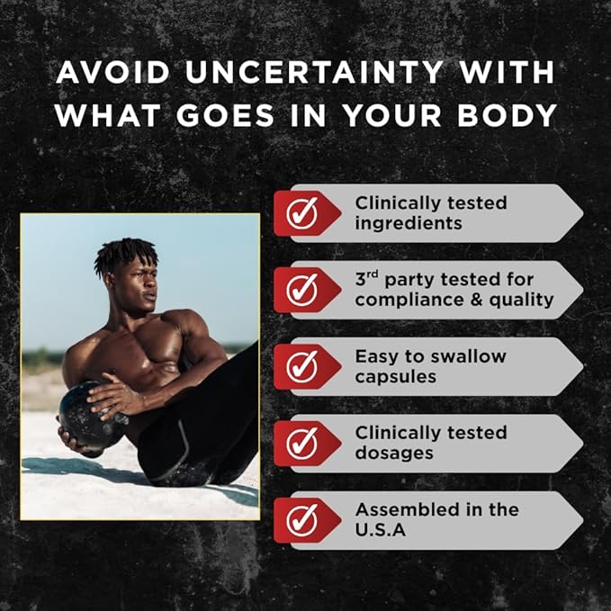UNALTERED Muscle Builder for Men - Supports Muscle Growth, Size, Strength - Natural Muscle Building Supplement & Energy Booster - Tribulus Terrestris, Ginseng, Vitamin D3, Ashwagandha - 150 Capsules
