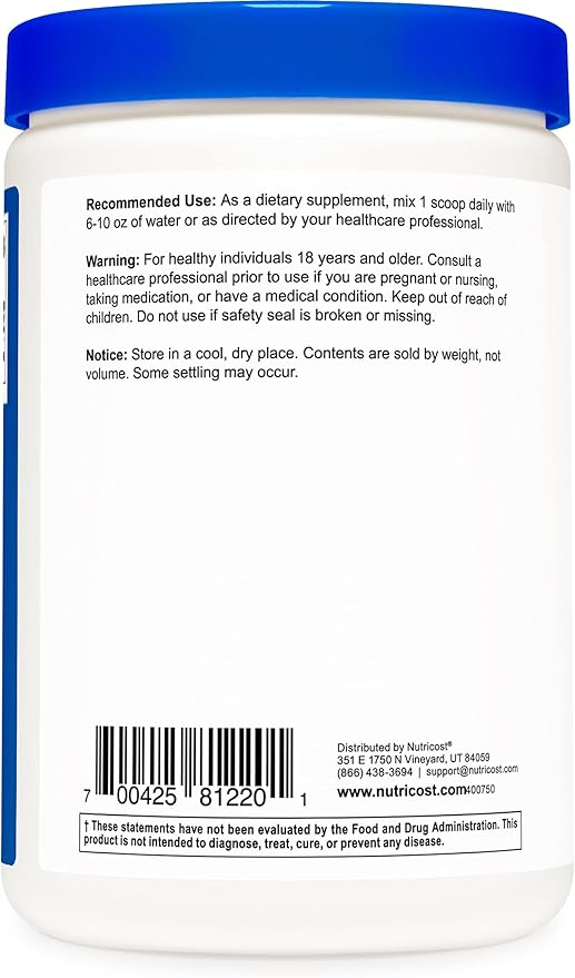 Nutricost D-Aspartic Acid (DAA) Powder (2 Pack) - Pure D Aspartic Acid 300G