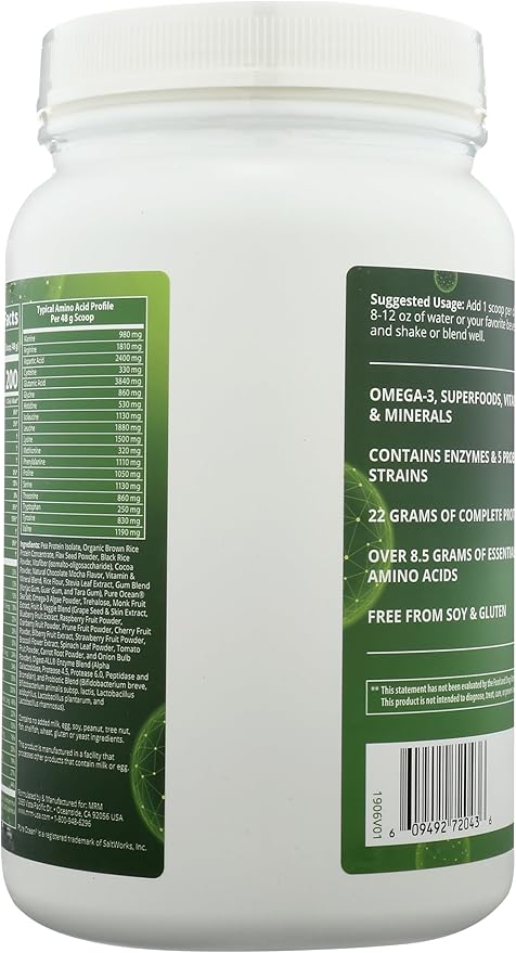 MRM Nutrition Veggie Meal Replacement Protein | Chocolate Mocha Flavored | 22g Complete Plant Based Protein | Meal on-The-go | Mediate Hunger | Balanced macronutrient Formula | 28 Servings