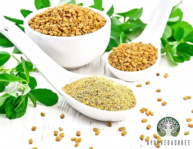 AYURVEDASHREE Fenugreek Seeds Powder 50 Gm I Trigonella foenum-graecum Sd. | Methi Powder | Spice Indian Cuisine | Hair Care | Improves Digestion