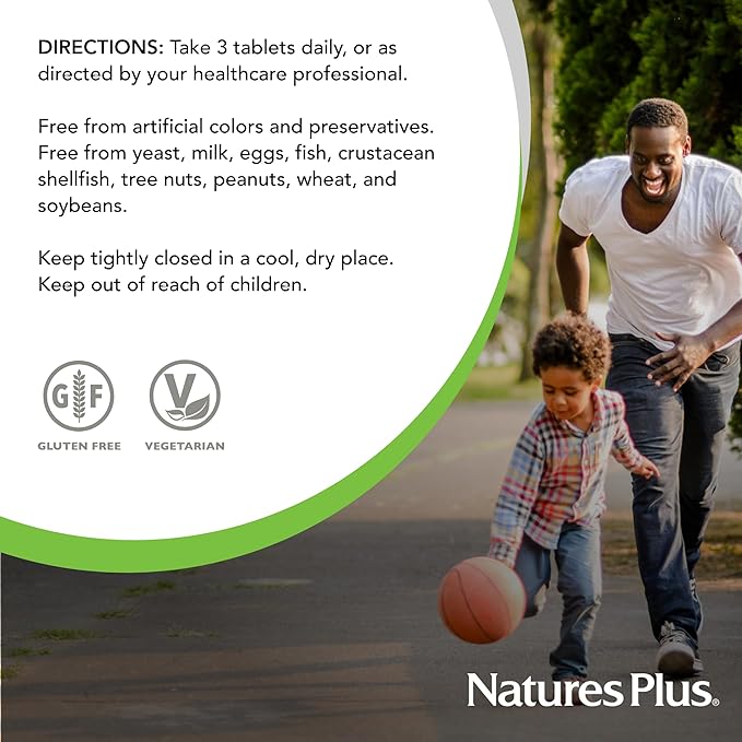 Natures Plus GI Natural Total Digestive Wellness - 90 Bi-Layered Tablets, Pack of 3 - with L-Glutamine, Probiotics, Prebiotics & Enzymes - Gluten Free - 90 Total Servings