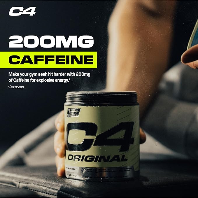 C4 Original Pre Workout – POPSICLE Cherry - Pre-Workout for Endurance, Focus & Performance with 200mg Caffeine, Beta-Alanine, Creatine Nitrate, L-Arginine & PeptiPump – Sugar Free, 30 Servings