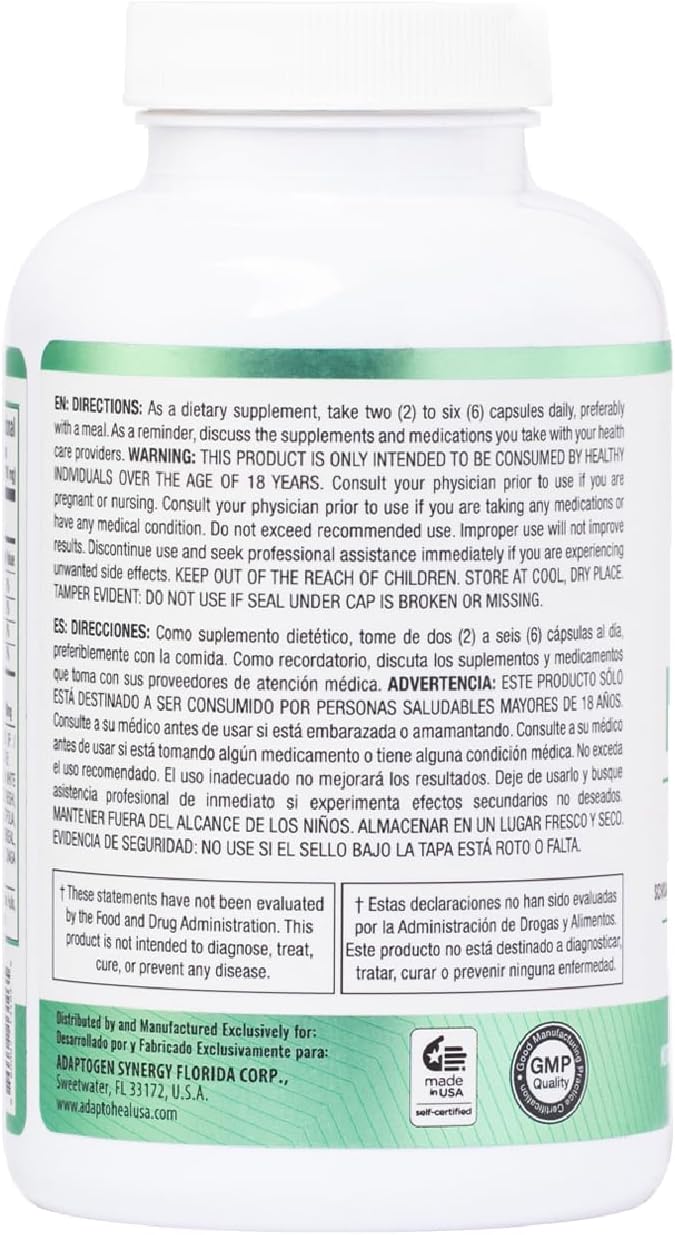 Immuneheal – Adaptogen, Immune System Booster Supplement with Schisandra Chinensis, Ginseng and Mushroom Extract (180 Capsules)