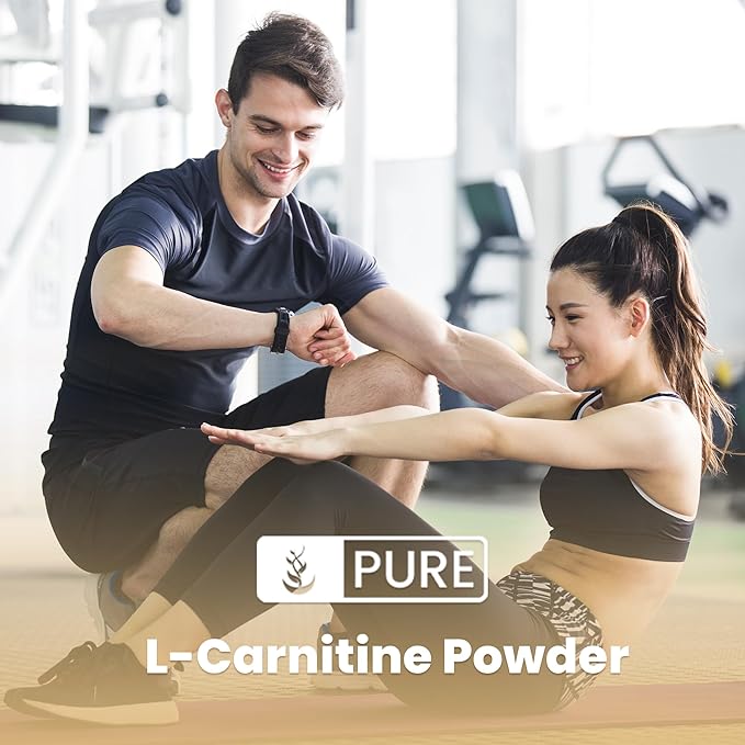 Pure Originial Ingredients L-Carnitine Powder (4 oz) Gluten-Free, Non-GMO Dietary Supplement, Unflavored, No Filler or Additives