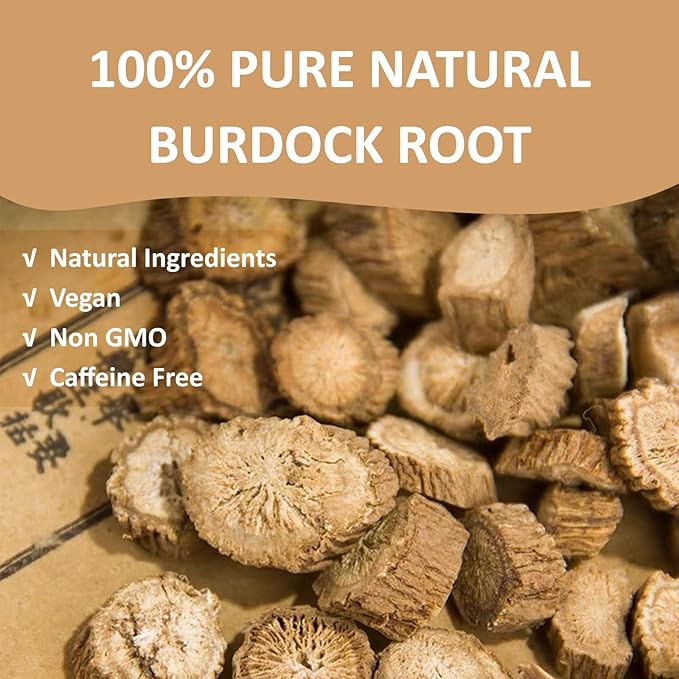 Ovikaso Tea, Burdock Root Tea Bags, 50 Pyramid Tea Bags, 2.5g/bag, Direct from Source, Aid in Digestion & Improving Liver Health, Herbal Tea