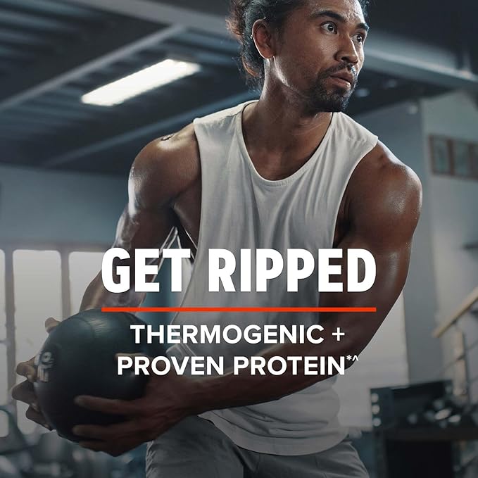 GNC AMP Wheybolic Ripped Protein Powder & Thermogenic Protein Supplement, Muscle Strength & Size, Energy & Endurance, 40g Protein, 6.2g Leucine, 15g EAA, Caffeine, Classic Vanilla, 22 Servings