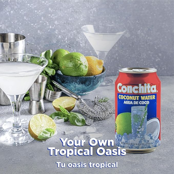 Conchita Coconut Water - Refreshing Tropical Drink - 10.4 oz (Pack of 24)