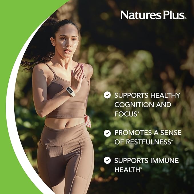 Natures Plus PRO Suntheanine L-Theanine - 60 Capsules - Supports Calm Alertness, Healthy Relaxation & Improved Rest - Non-GMO, Vegan & Gluten Free - 60 Servings