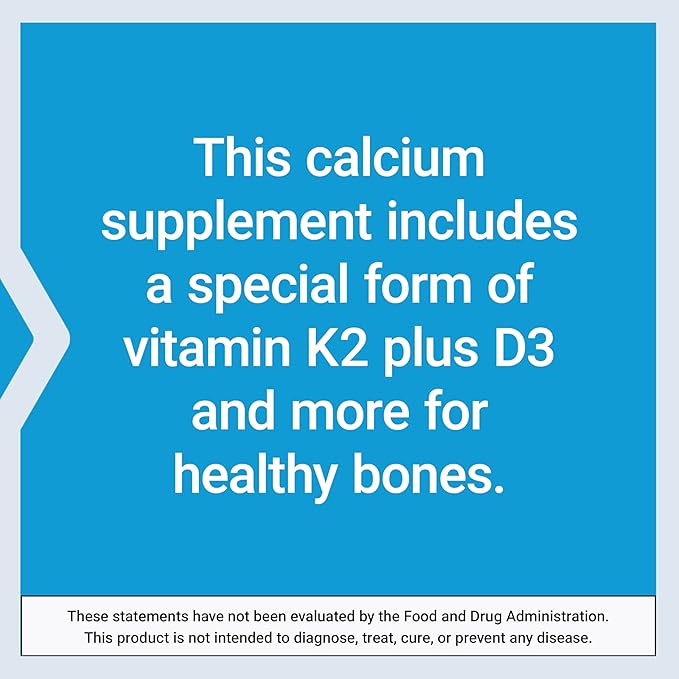 Life Extension Bone Restore Elite Calcium Supplement with Super Potent K2, Calcium, Vitamin D3, Magnesium, Boron, zinc, Vitamin K2, for Bone Health, Gluten-Free, Non-GMO, 120 Capsules